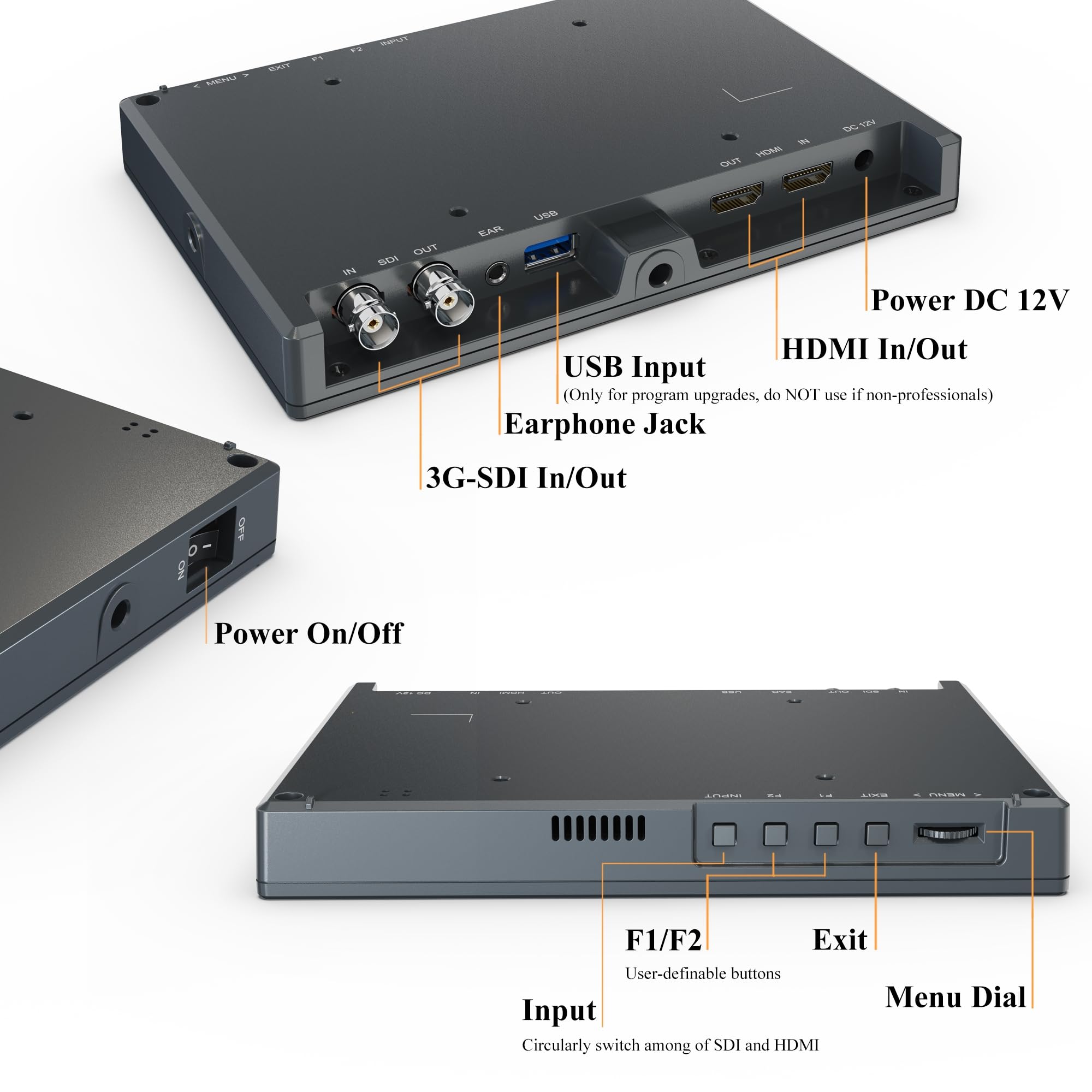 Lilliput FS7 Moniteur caméra 7" FHD HDMI 4K / 3G-SDI