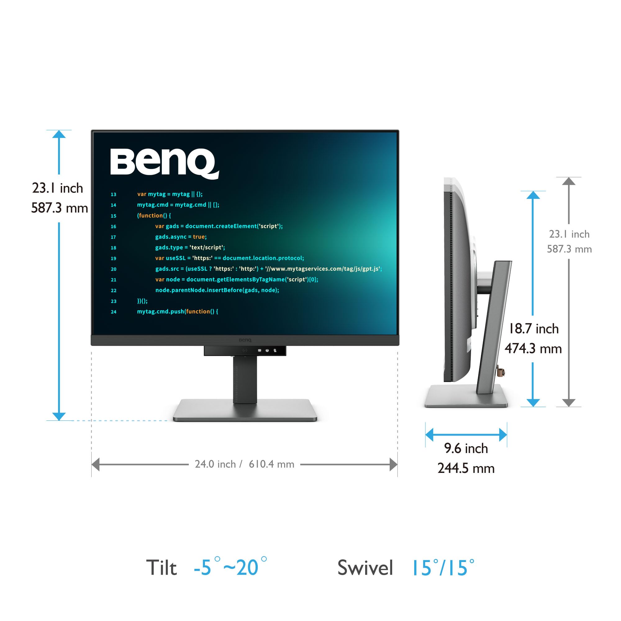 BenQ RD280U moniteur programmeur 28" 4K+ 3:2