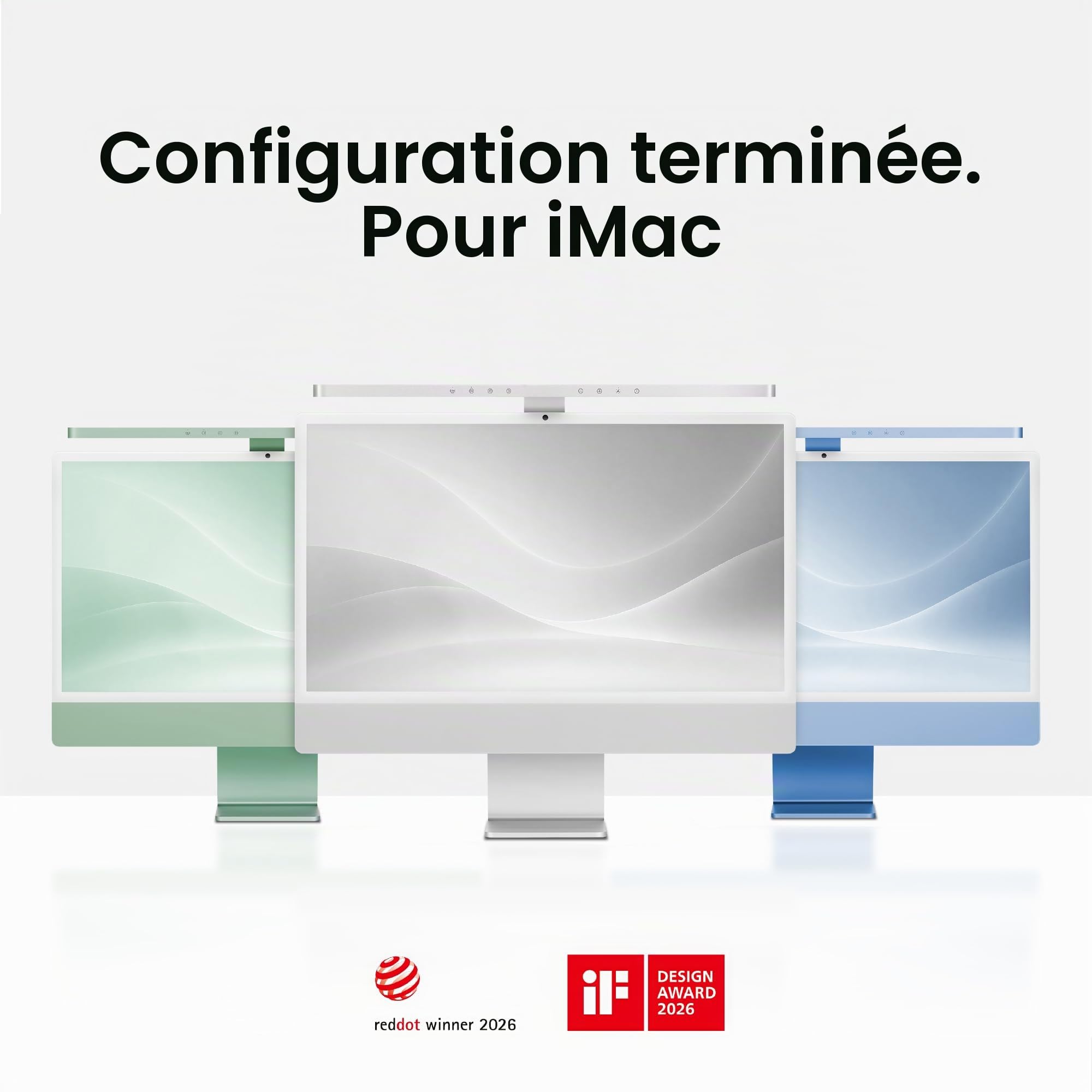 BenQ iScreenBar barre lumineuse iMac magnétique sans reflet