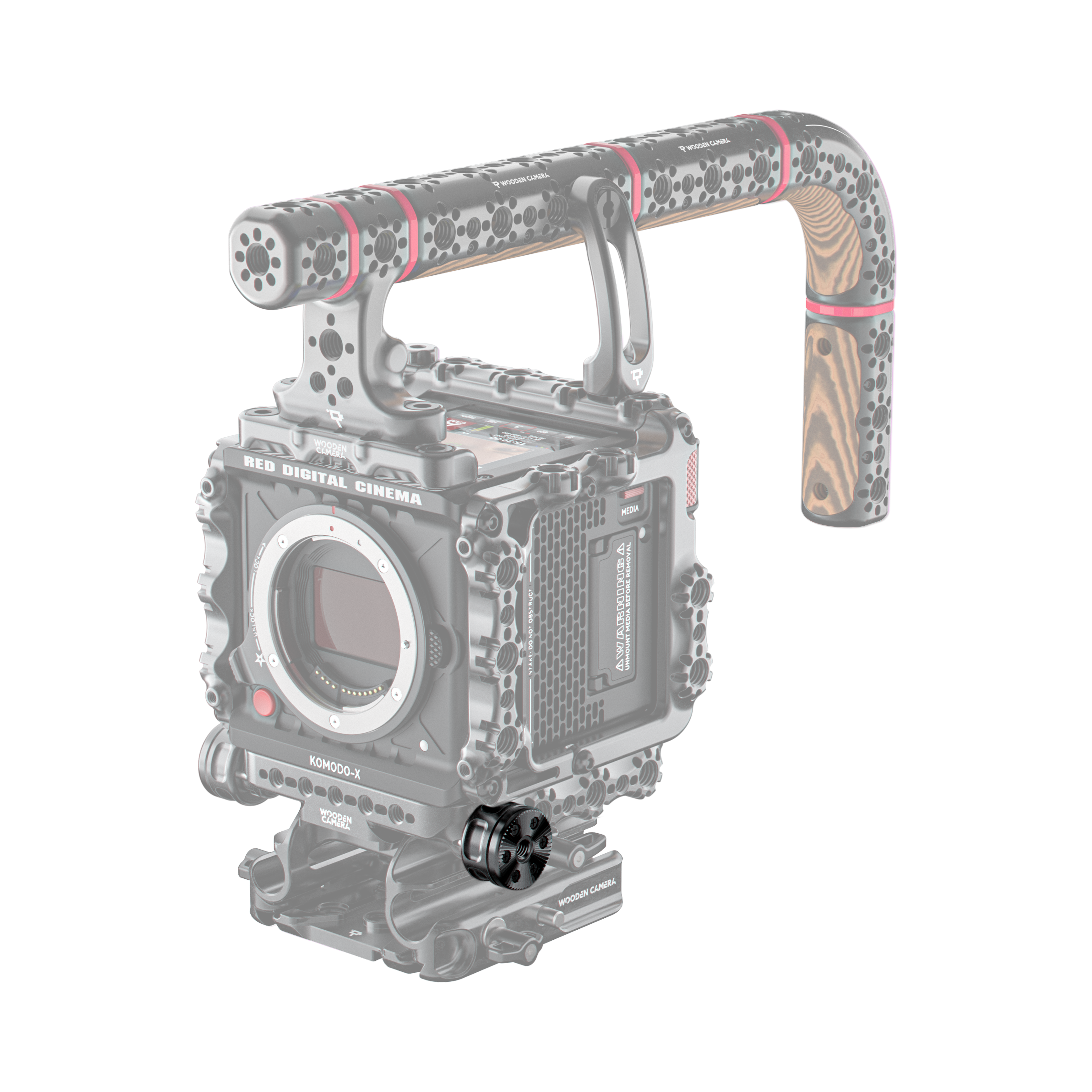 Wooden Camera Camera Support Rosette 25mm 1/4"-20 anti-rotation