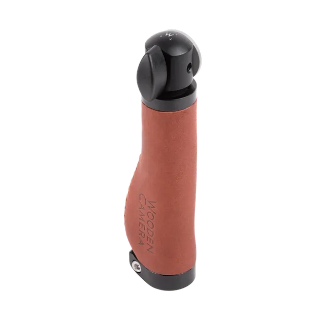 Wooden Camera Handles Rosette Handle poignée cuir marron