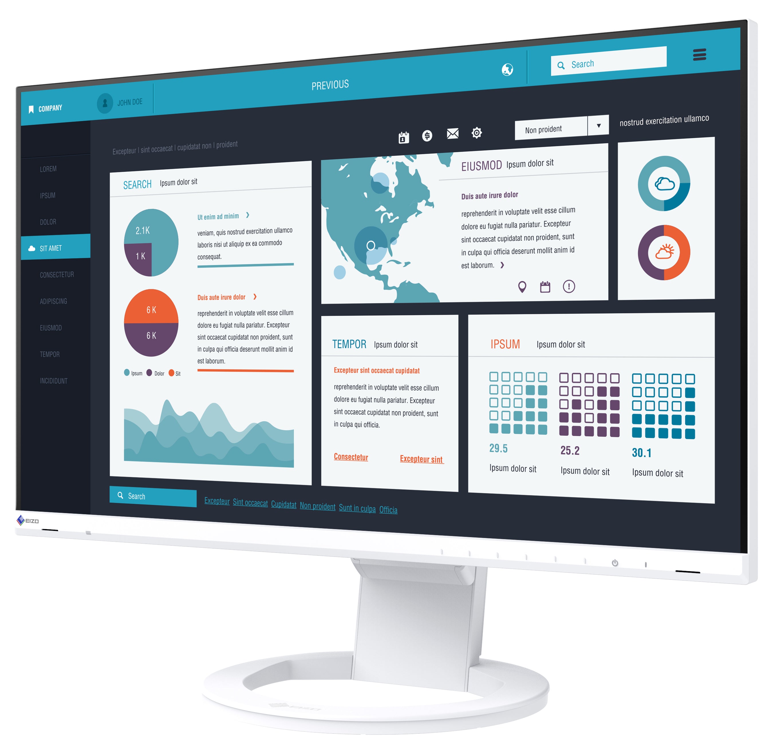 EIZO FlexScan EV2490 moniteur 24" noir bureautique