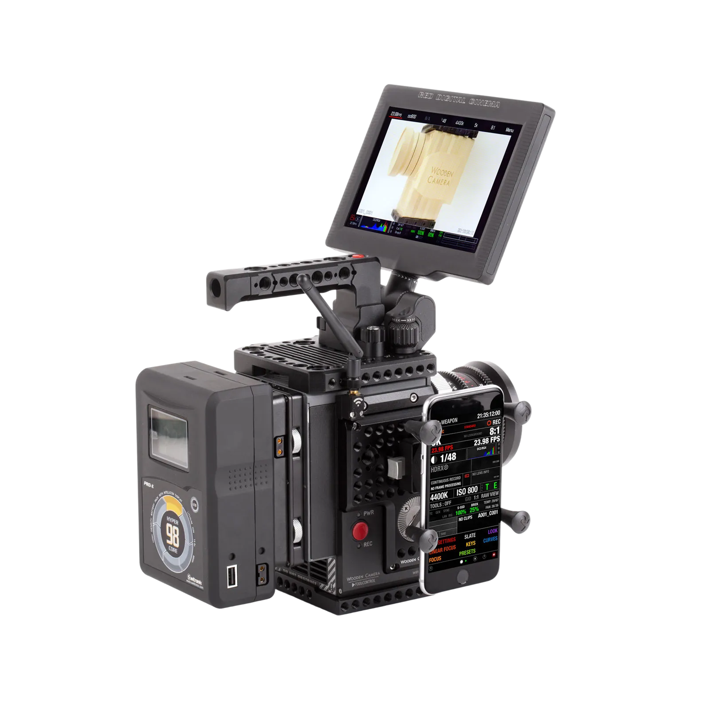 Wooden Camera Accessory Kits kit V-Lock Base Station dégagement rapide