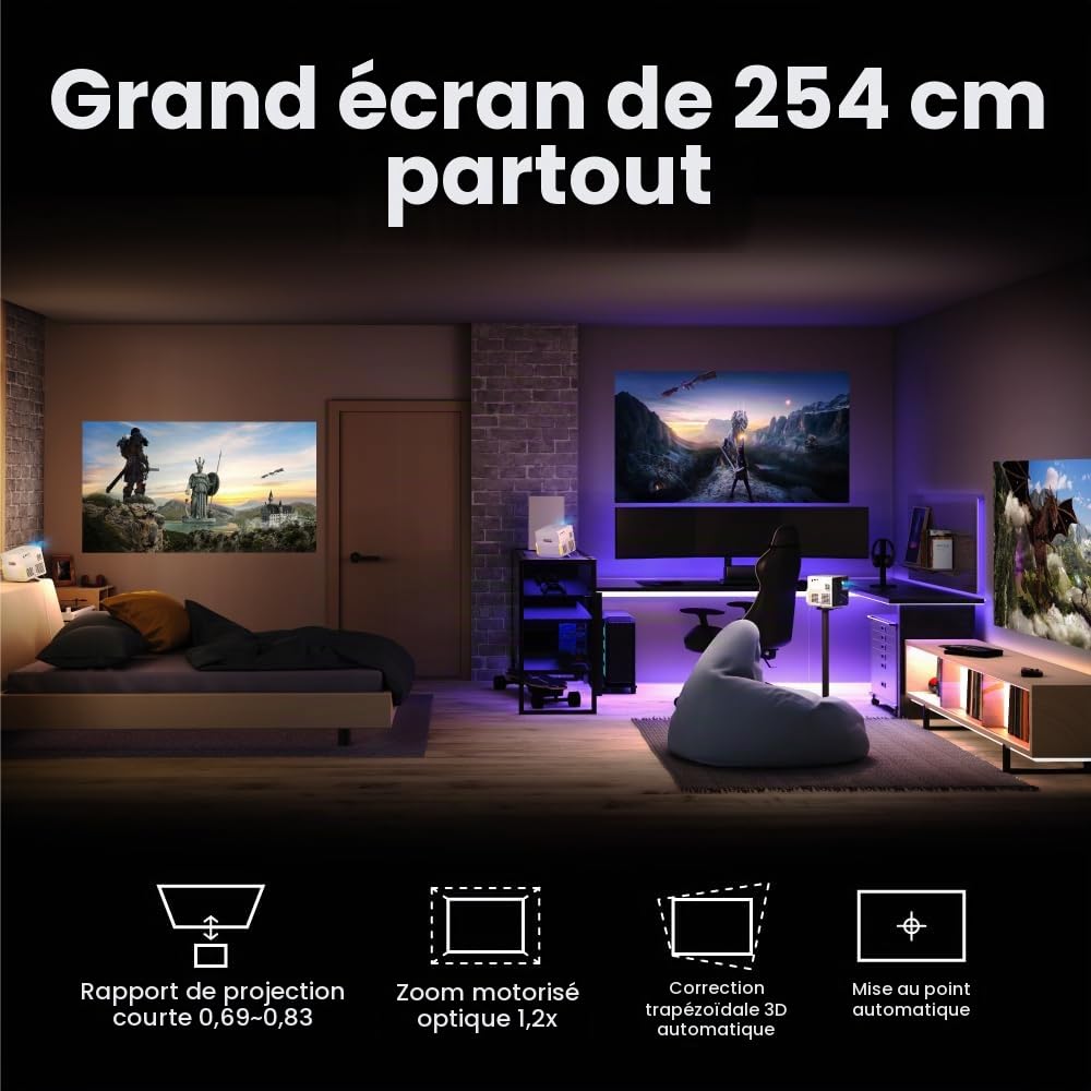 BenQ X300G vidéoprojecteur gaming 4K LED portable