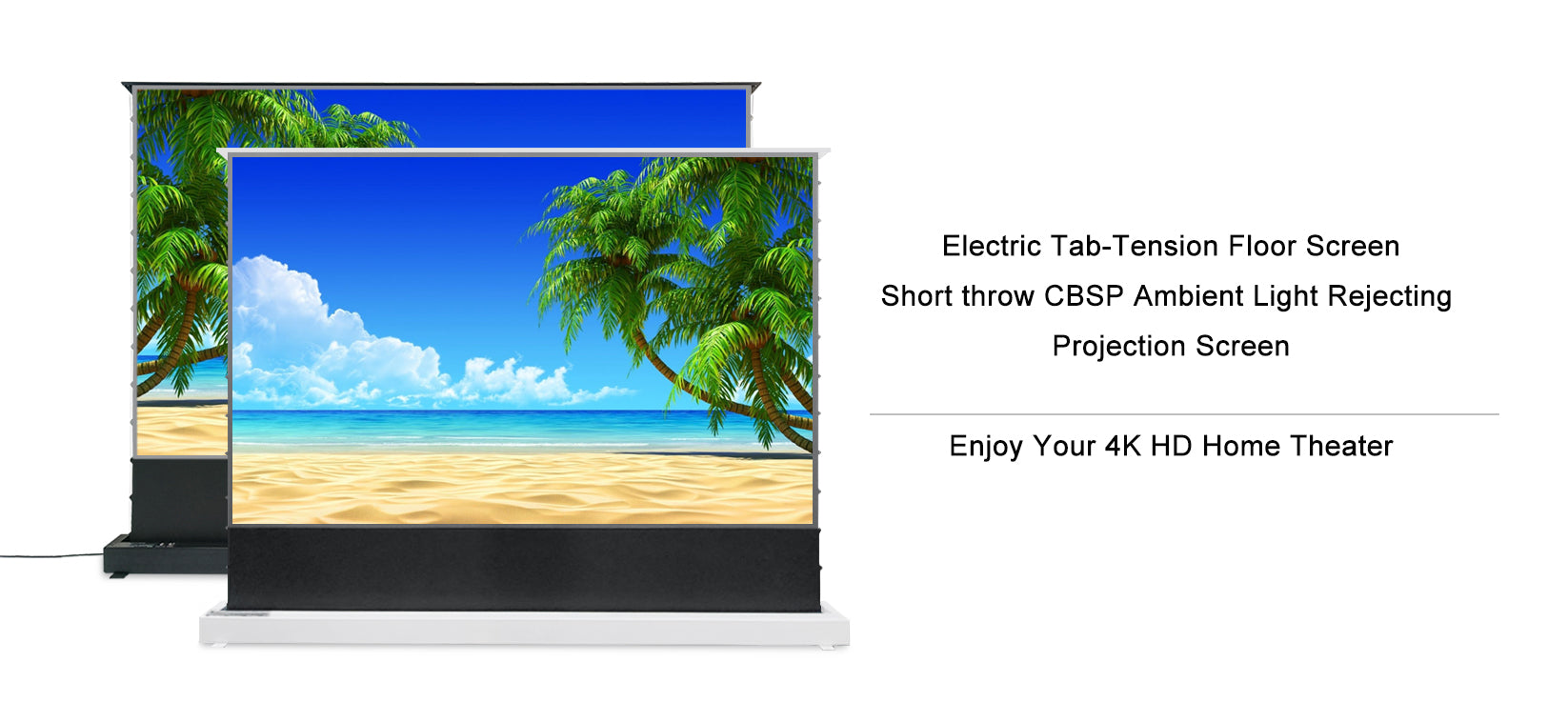Wemax Projector Screen écran de projection 120" UST ALR motorisé
