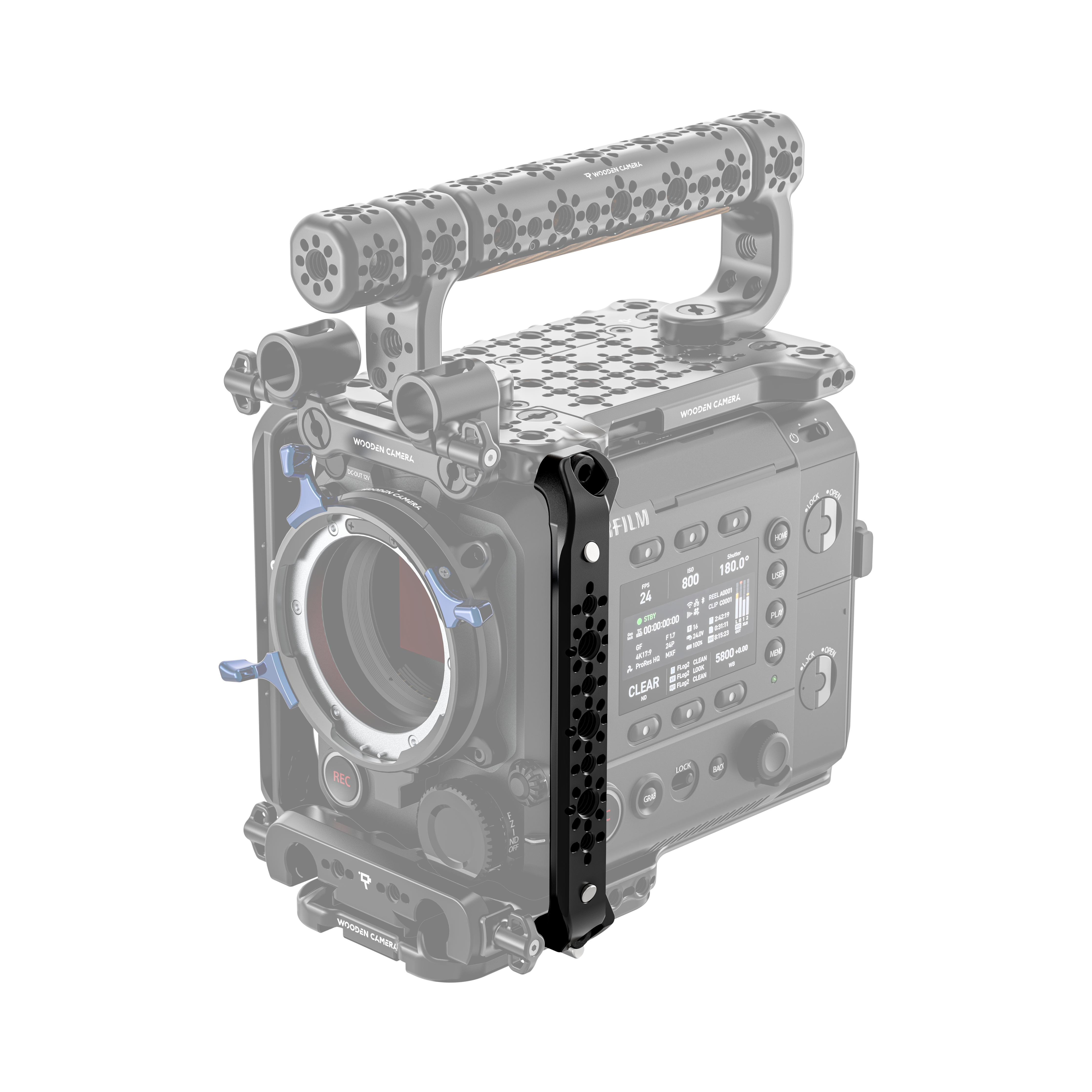 Wooden Camera Side Rail Latéral NATO Fujifilm GFX Eterna 55