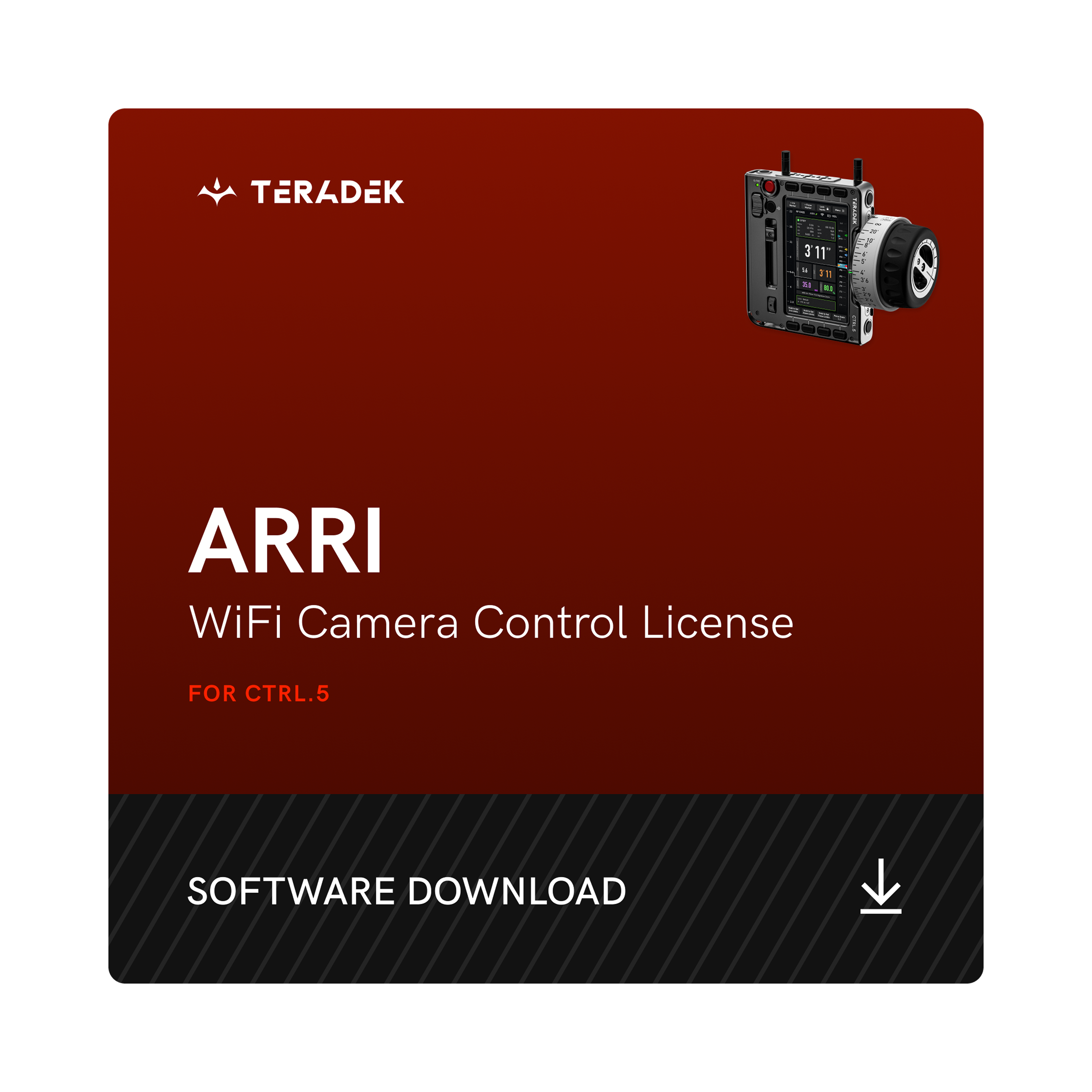 Wooden Camera CTRL.5 licence caméra WiFi ARRI RED contrôle ISO