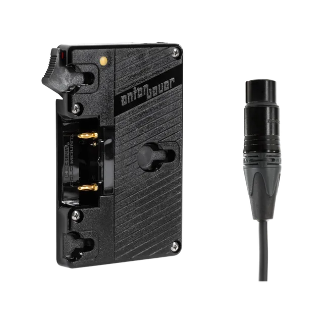 Wooden Camera Power Gold Mount XLR 4 Pin plaque batterie 12V