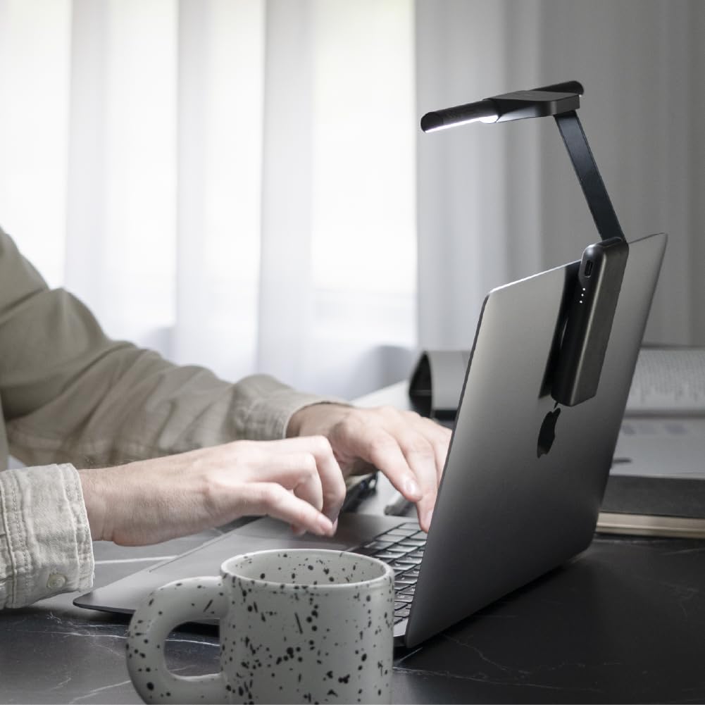 BenQ LaptopBar Lampe LED Bureau Noir Batterie Rechargeable