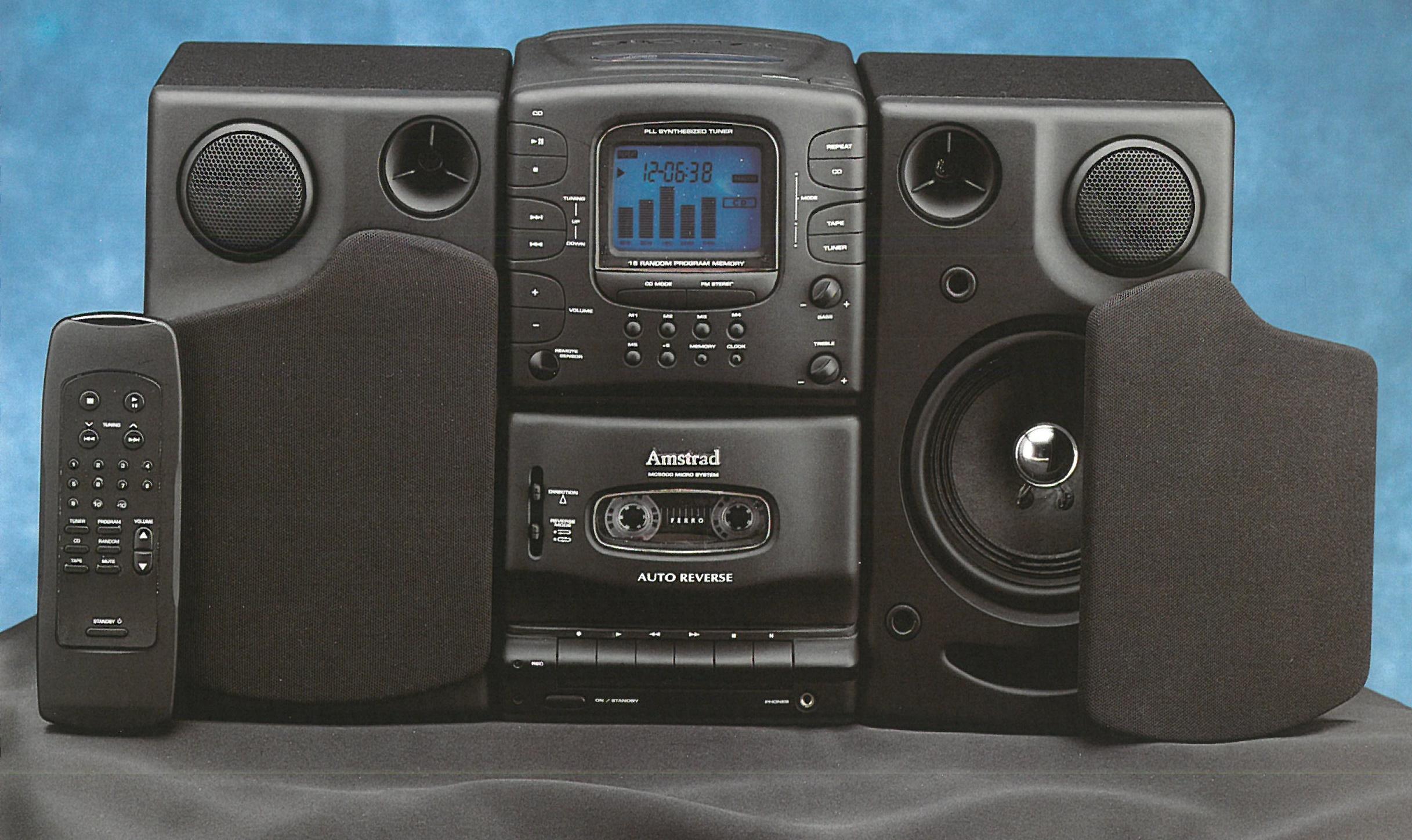 Amstrad Audio Micro MC100 chaîne micro CD avec enceintes