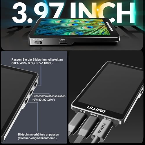 Lilliput V-Series moniteur selfie 3,97" magnétique vlog