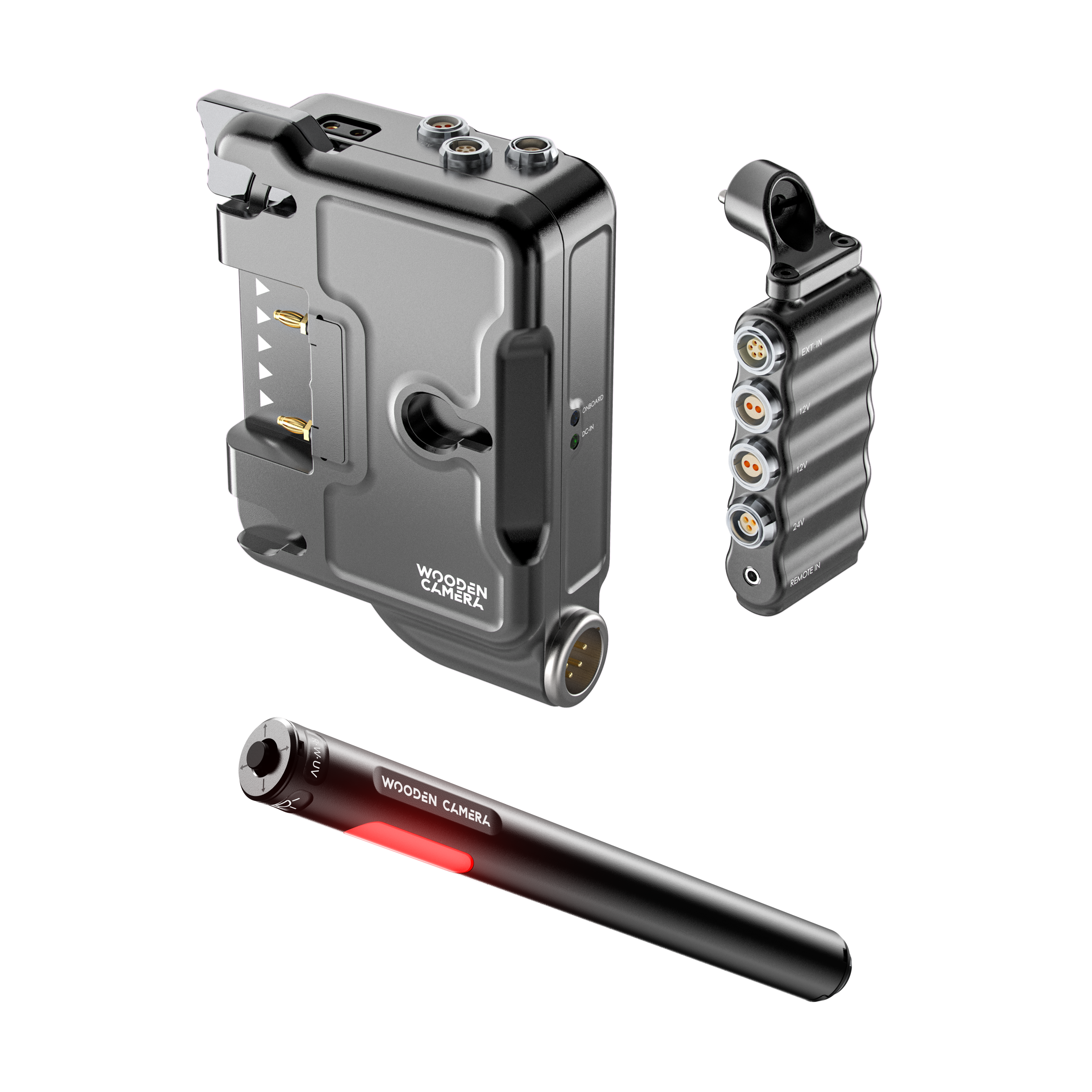 Wooden Camera BURANO D-Box B-Box bundle V-Mount + lampe