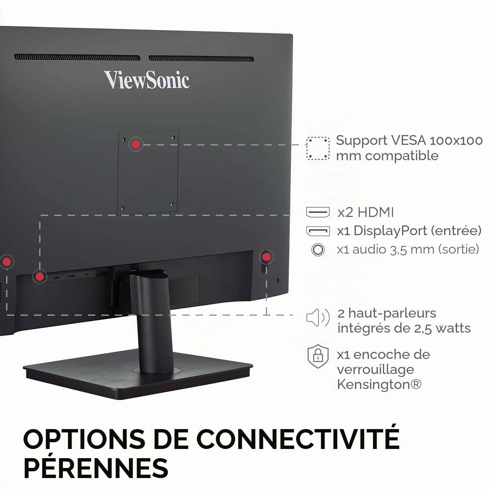 ViewSonic VS3225-2K moniteur 32" QHD IPS 75 Hz HDR10