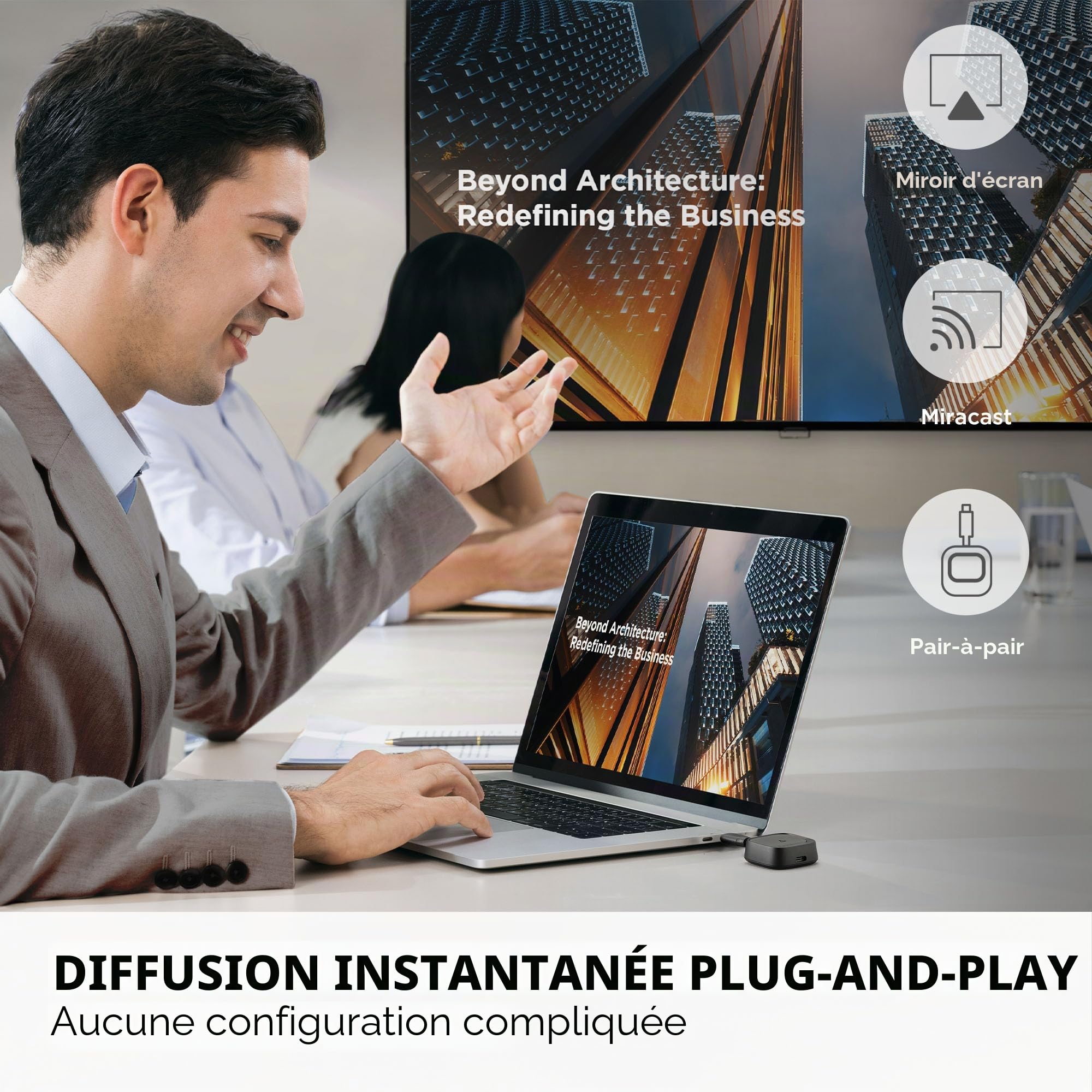 ViewSonic WPD-900 kit présentation sans fil 1080p USB-C