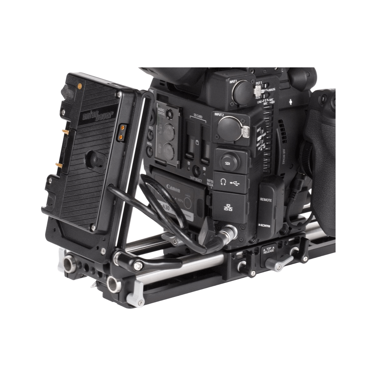 Wooden Camera Power plaque batterie Gold Mount C300mkII reconditionné D-Tap
