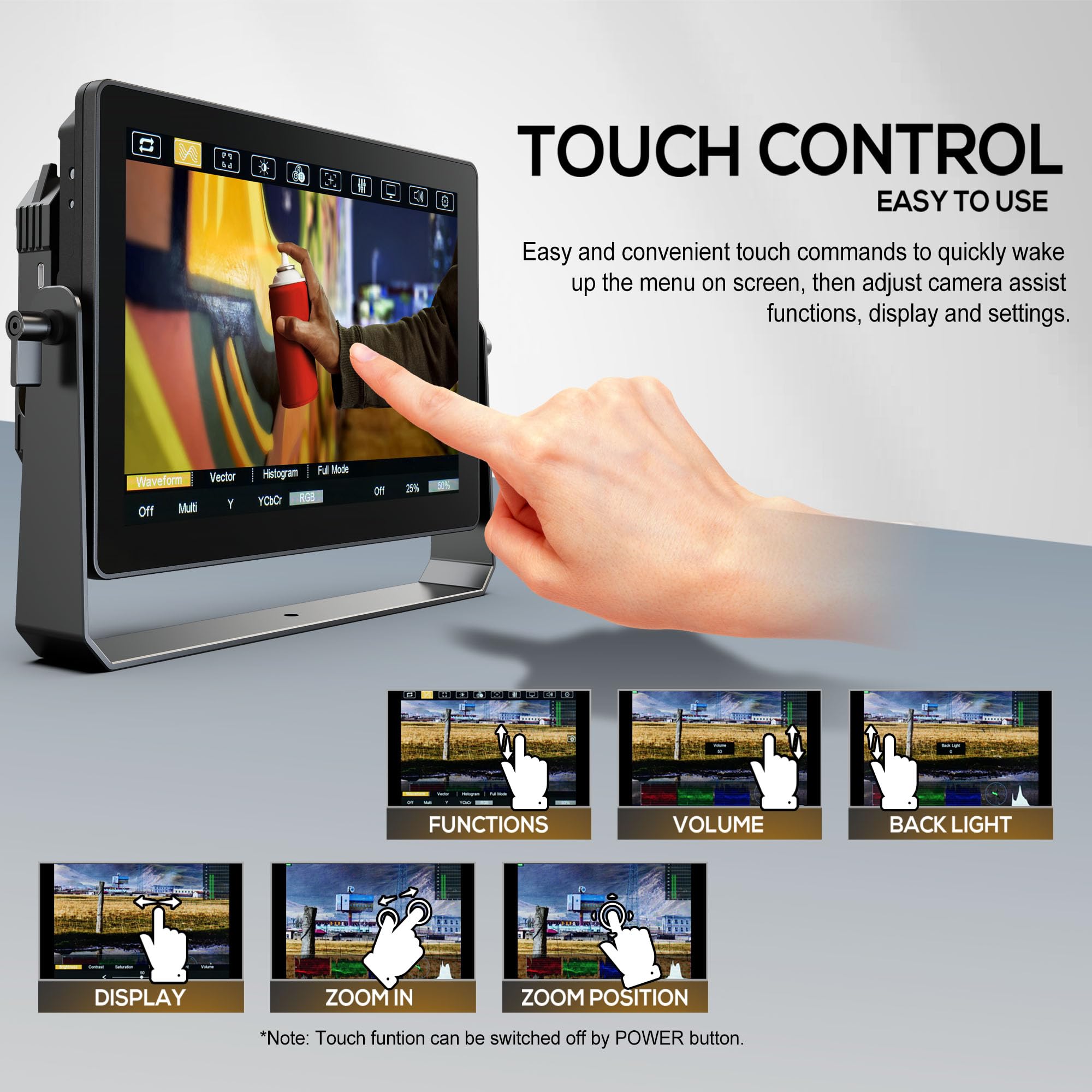 Lilliput HT7S moniteur tactile 7 pouces 2000 nits
