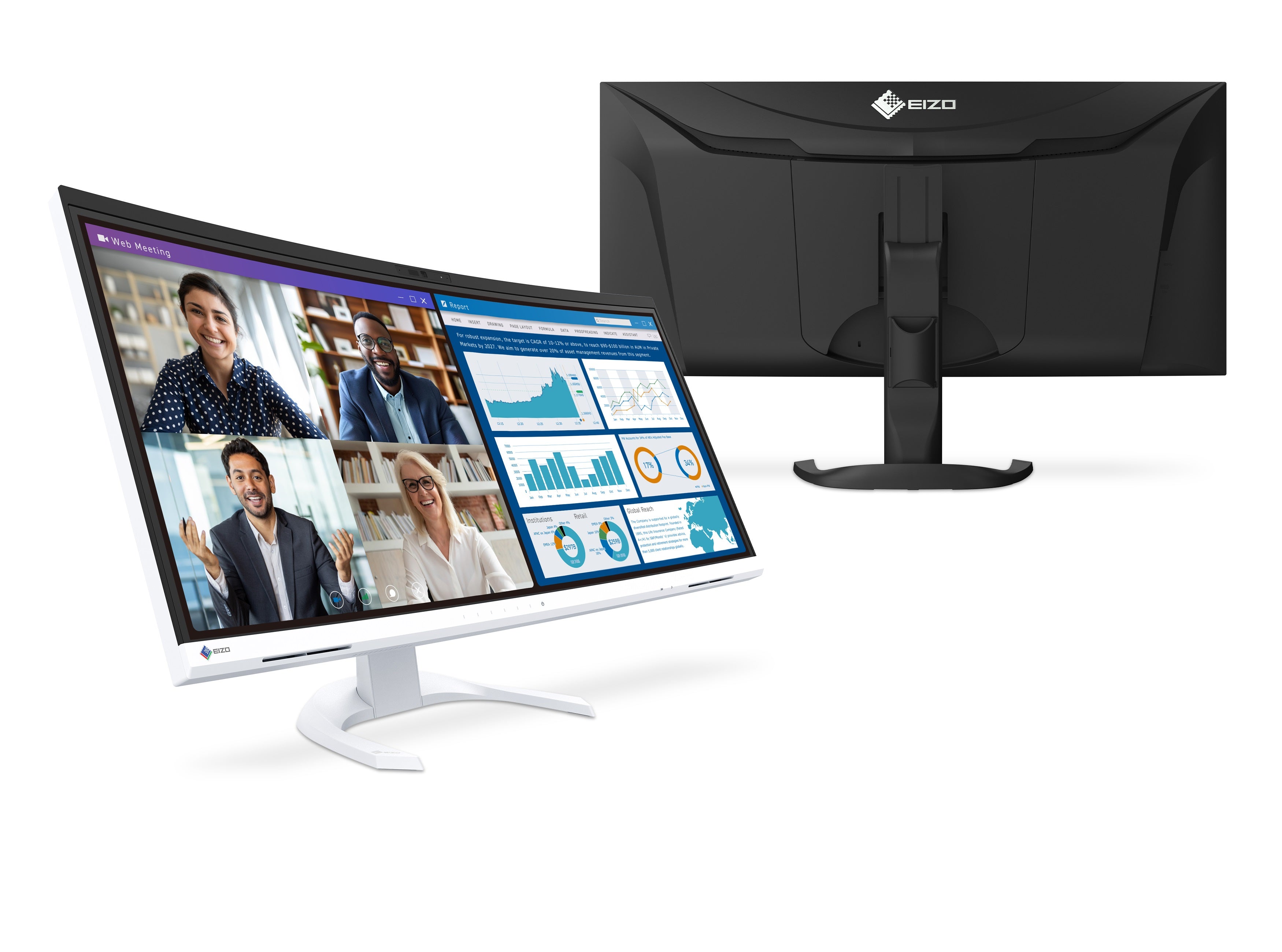EIZO FlexScan EV3450XC moniteur 34" incurvé noir