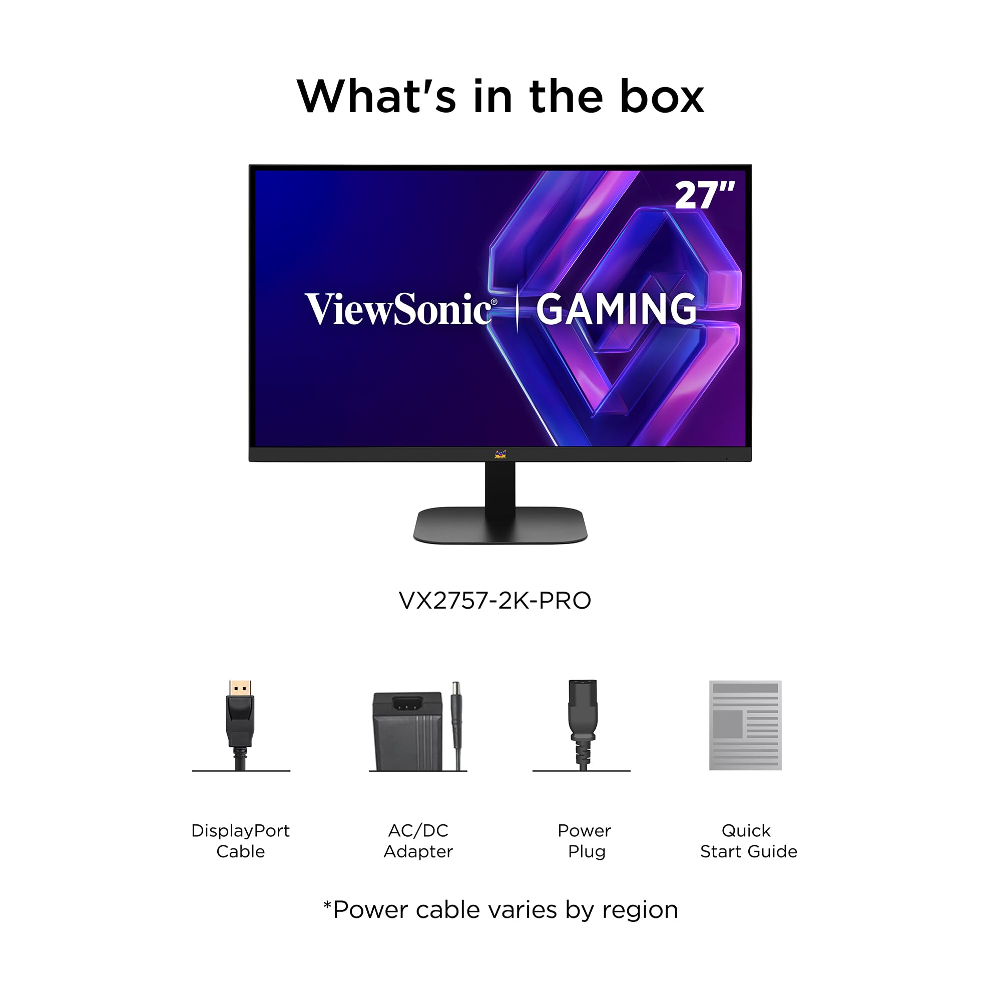 ViewSonic VX2757-2K-PRO écran gamer 27 pouces WQHD 200Hz