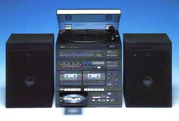 Amstrad Audio CD1000 CD2000 chaîne hi-fi CD cassettes 1987