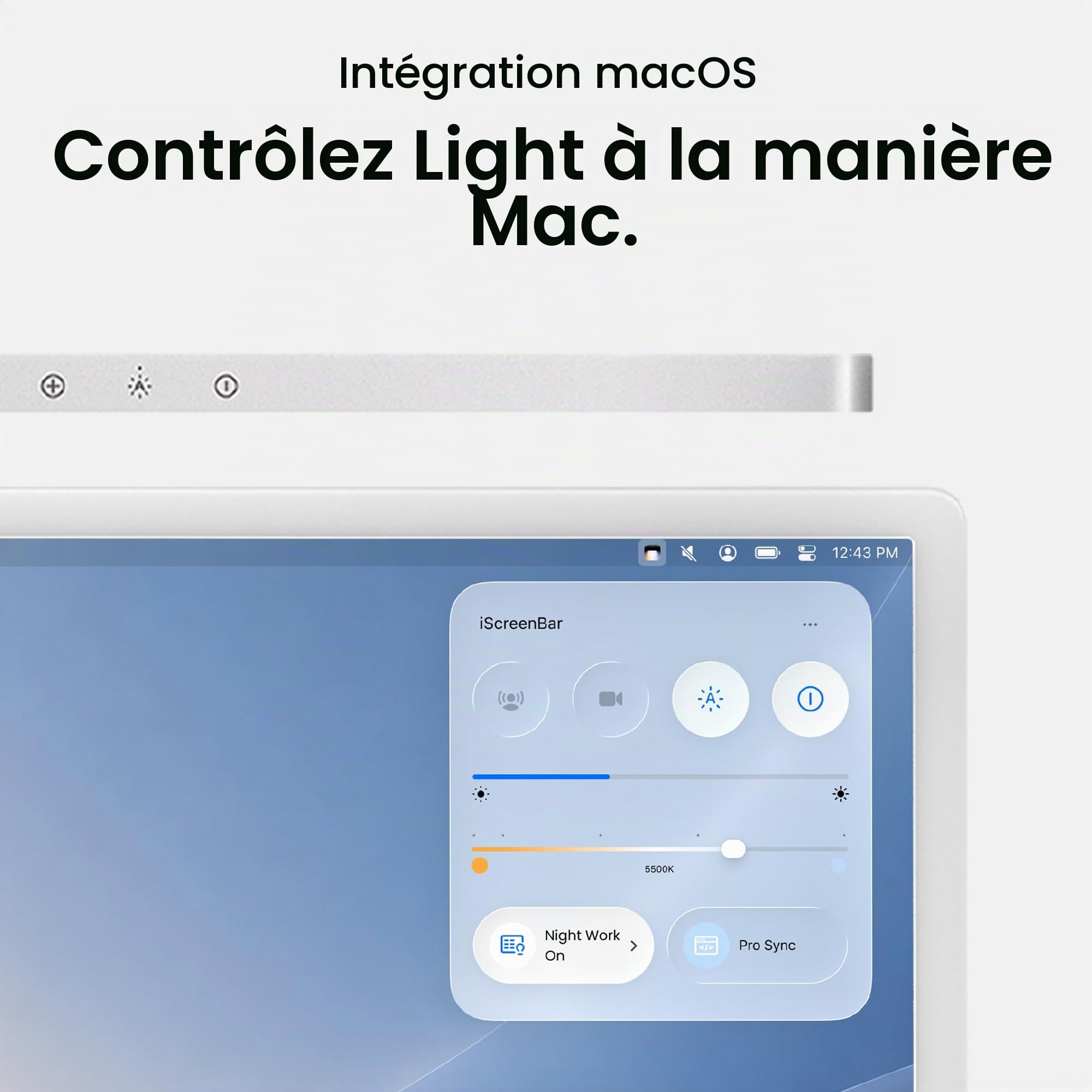 BenQ iScreenBar barre lumineuse iMac magnétique sans reflet