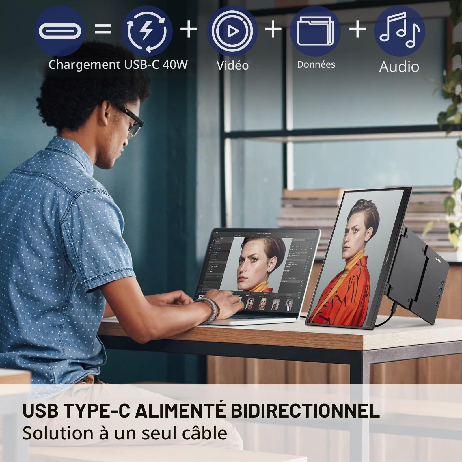 ViewSonic VP16-OLED moniteur portable 15,6" FHD OLED