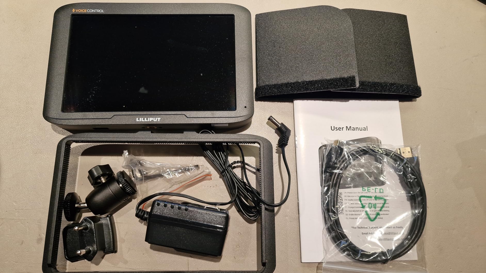 Lilliput V7 moniteur caméra 7" 4K HDMI commande vocale