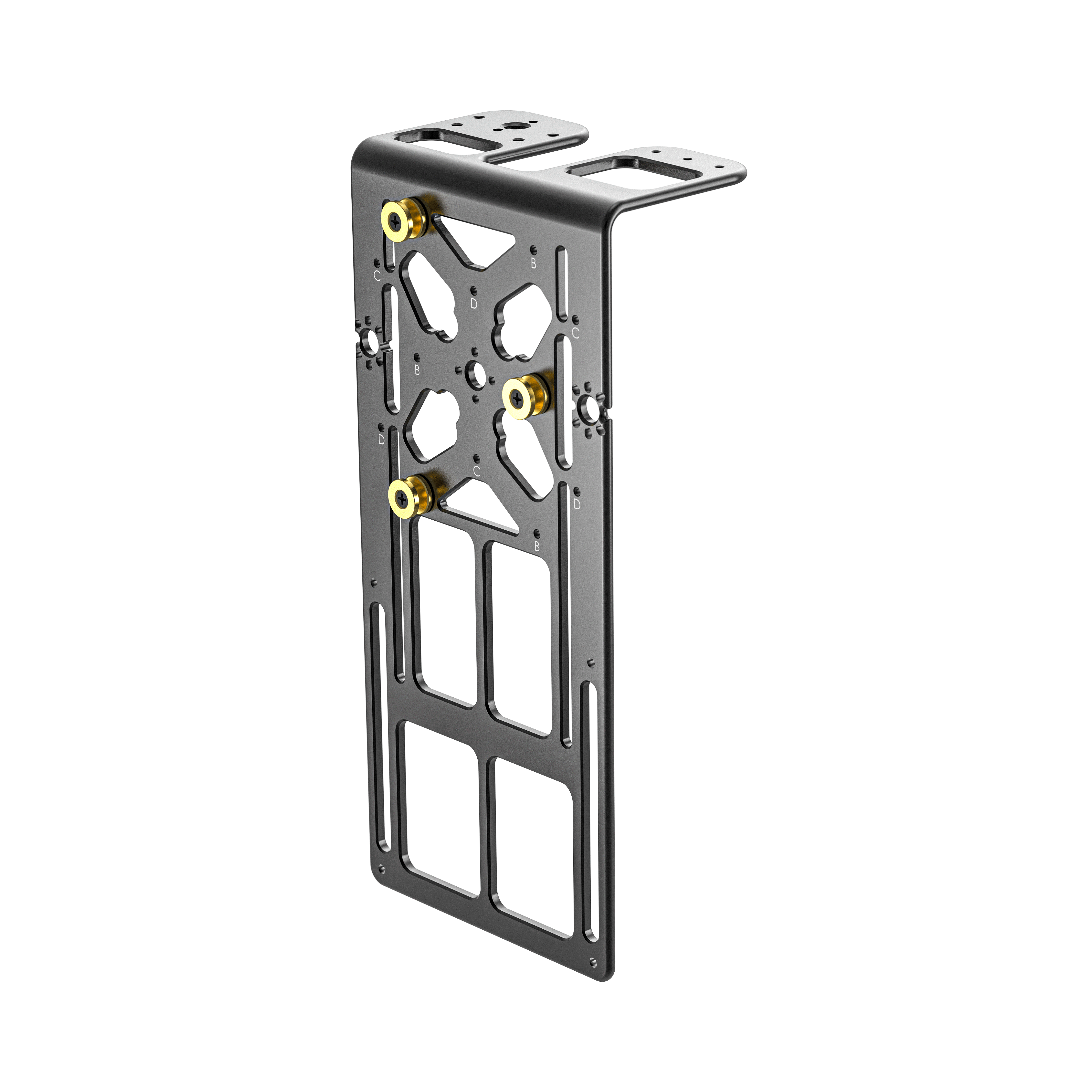 Wooden Camera Power Gold Mount Stud plots x3 batterie