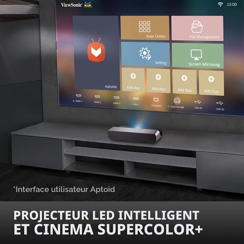 ViewSonic X1000-4K vidéoprojecteur LED 4K focale ultra courte