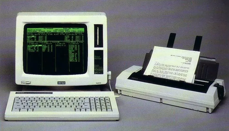 Amstrad Computer PCW8256 traitement de texte avec imprimante