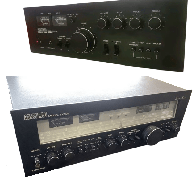 Amstrad Audio EX303 tuner stéréo AM/FM aluminium