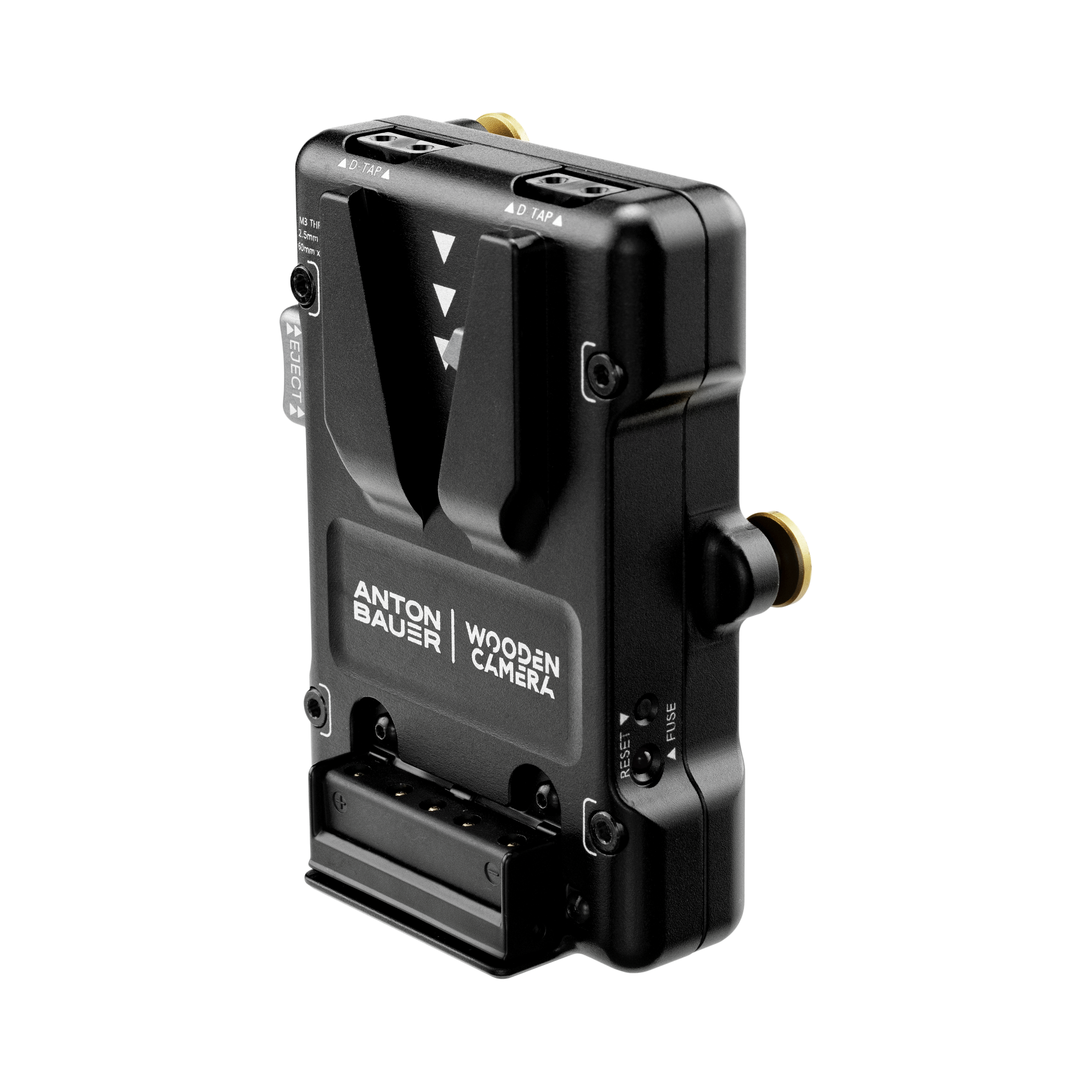 Wooden Camera Power adaptateur Gold Mount vers V-Mount 2x D-Tap