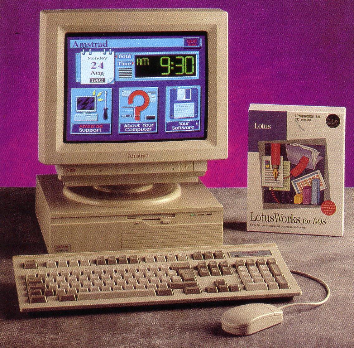 Amstrad Computer PC3000 PC8000 ordinateur de bureau