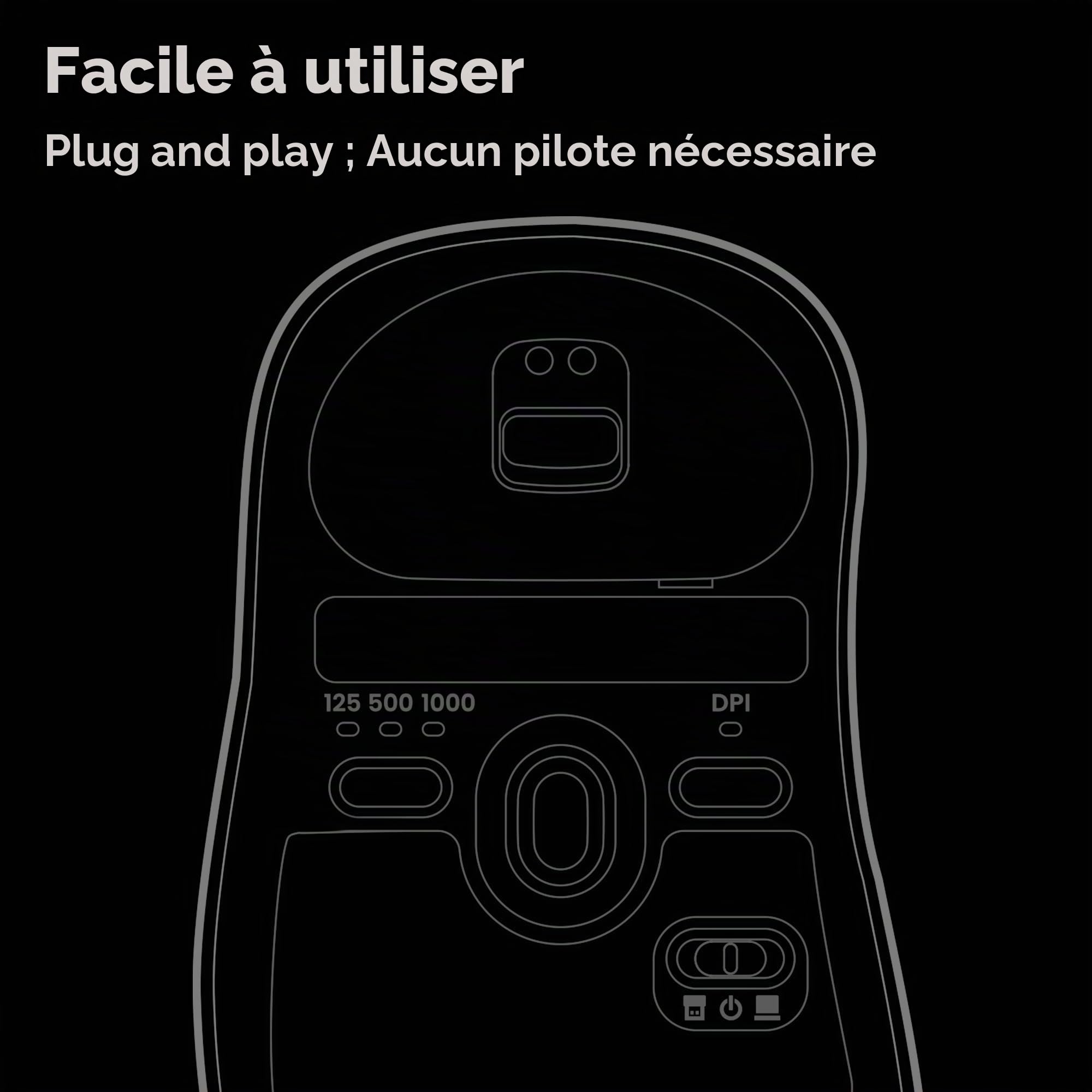 BenQ ZOWIE EC3-DW souris gaming sans fil 4K 59g