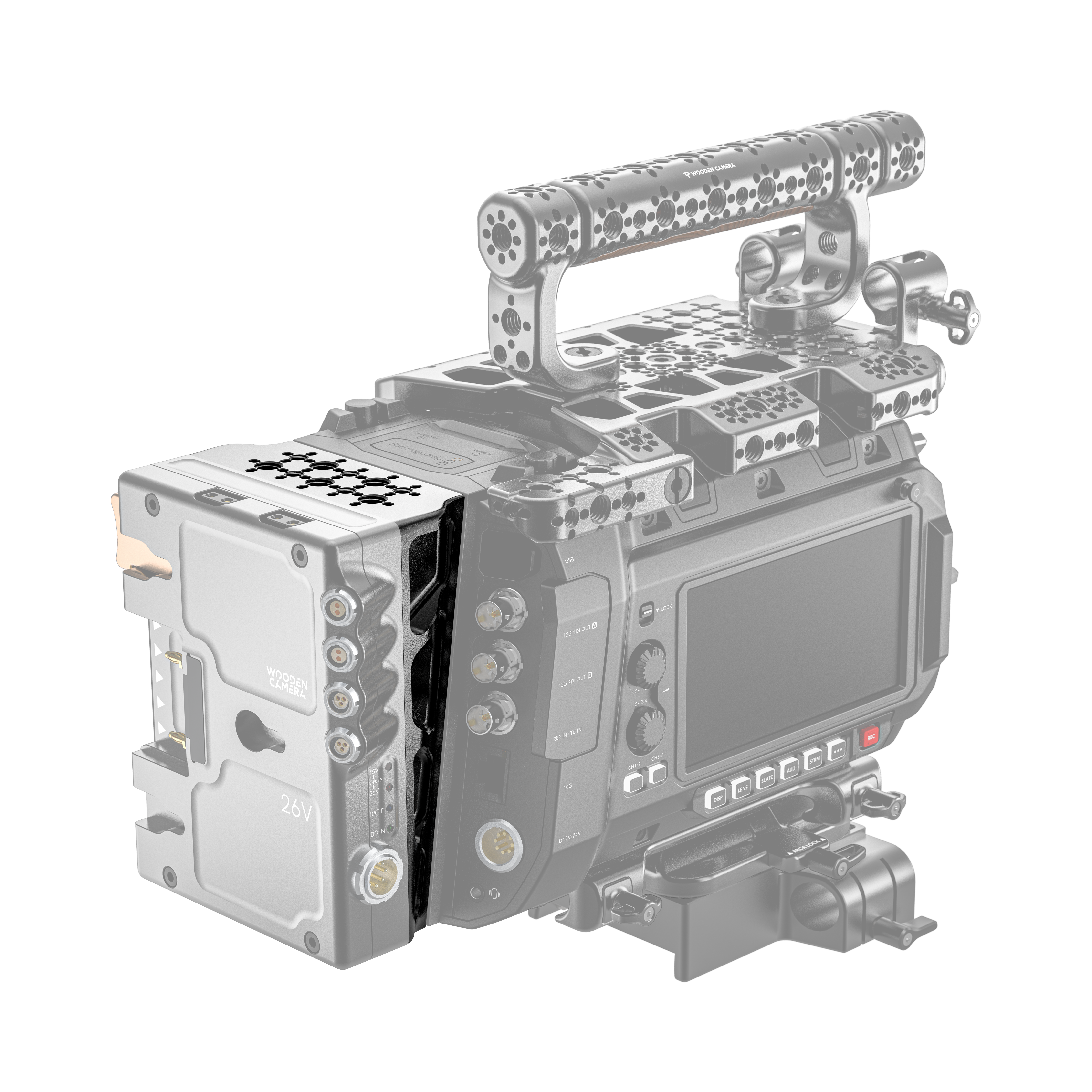 Wooden Camera Power Wedge Blackmagic URSA Cine 12K 17K