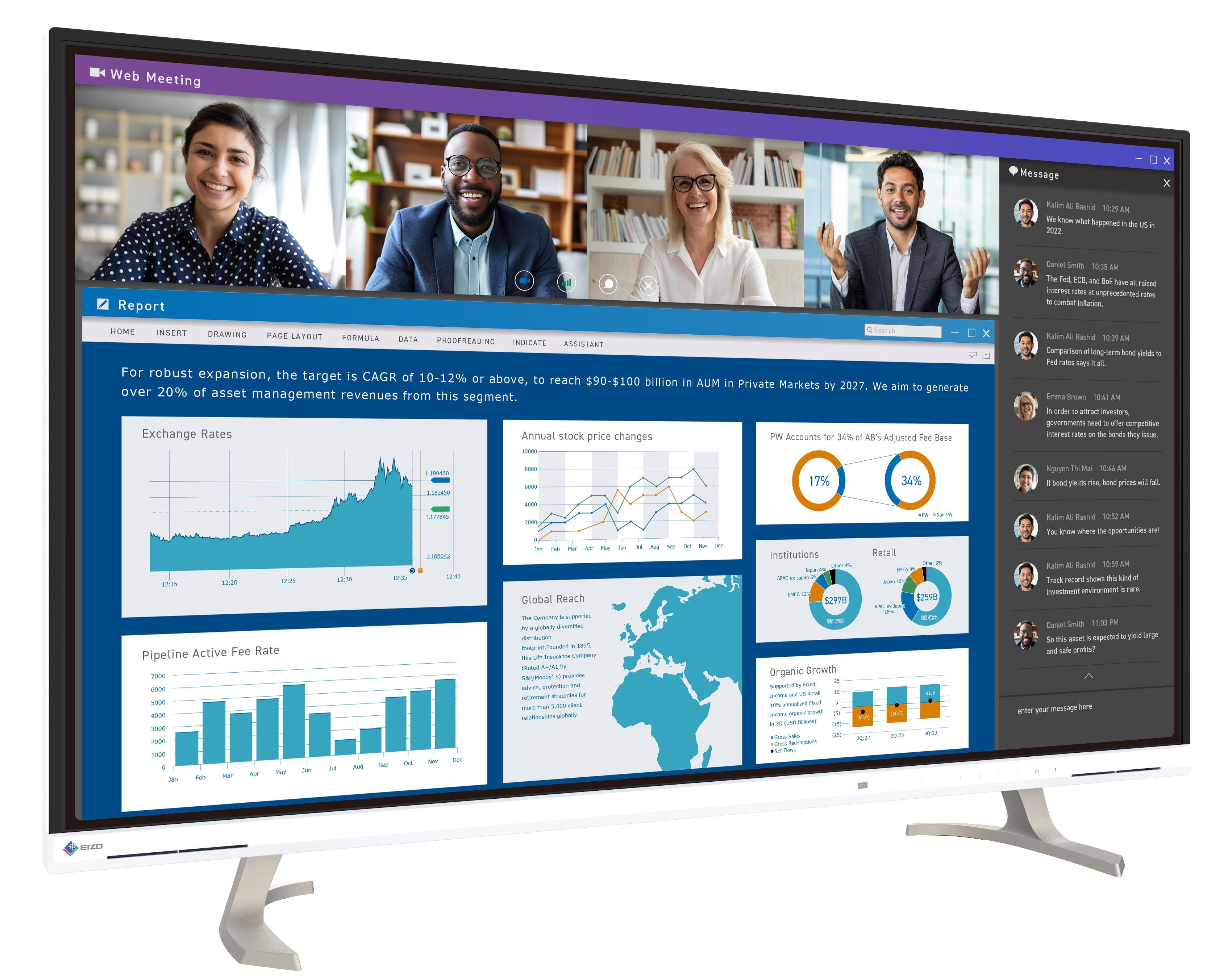 EIZO FlexScan EV4340X moniteur 42,5" 4K UHD Noir