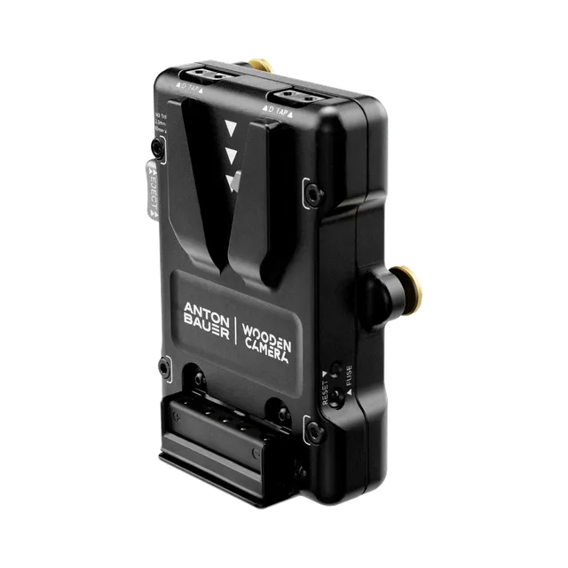 Wooden Camera Power adaptateur Gold Mount vers V-Mount 2x D-Tap