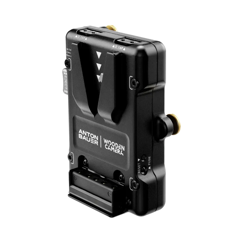 Wooden Camera Power adaptateur Gold Mount vers V-Mount 2x D-Tap