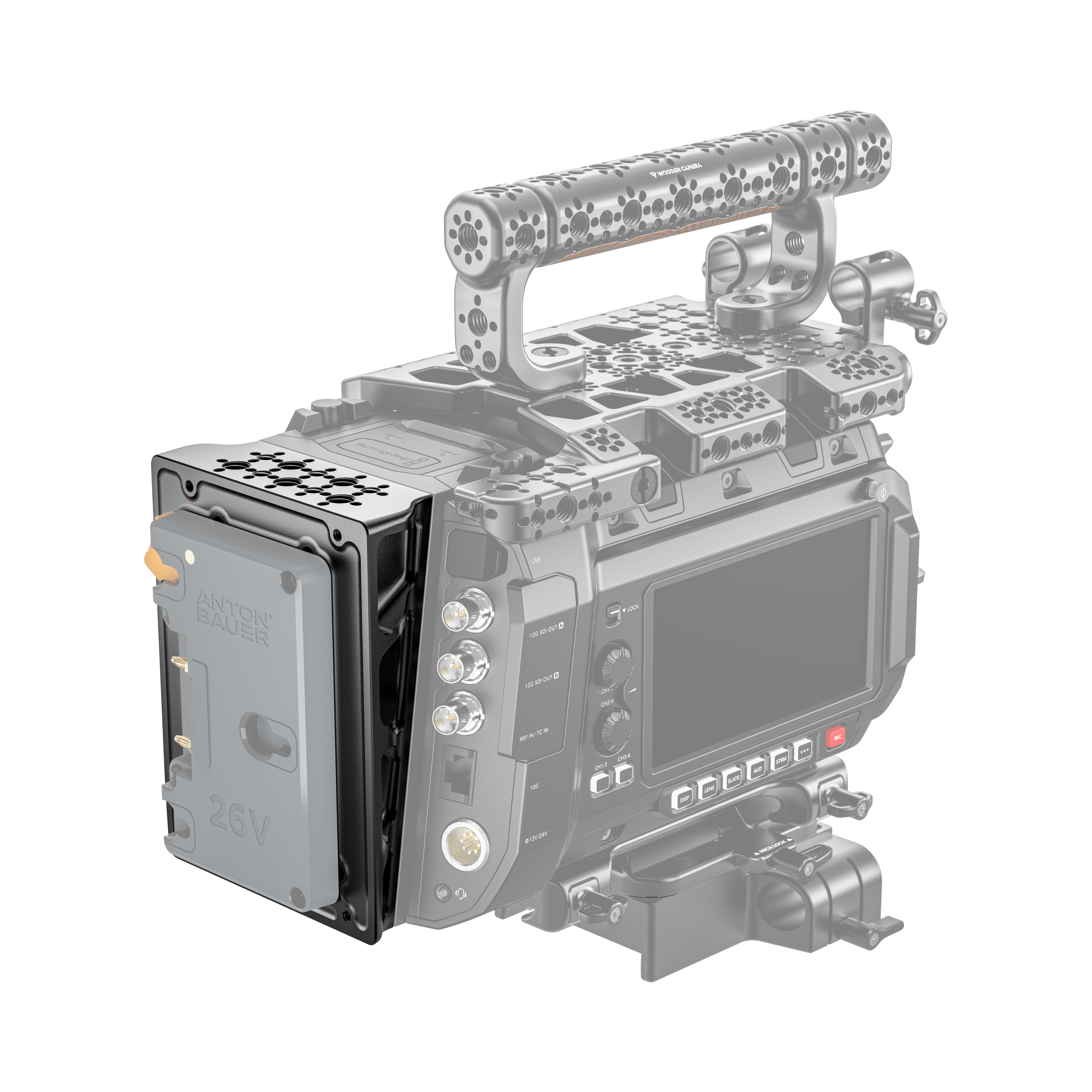 Wooden Camera Power Wedge Blackmagic URSA Cine 12K 17K