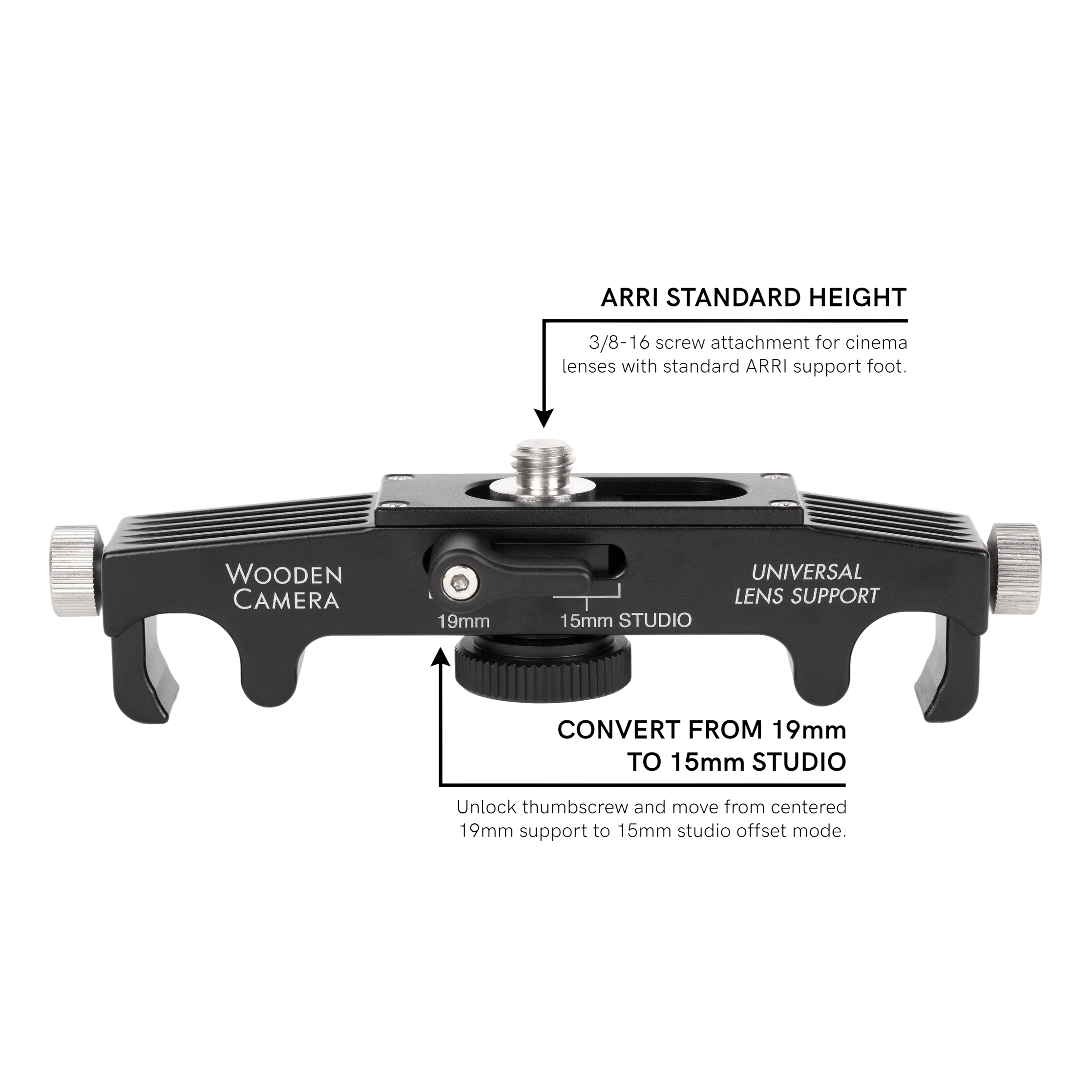 Wooden Camera Universal Lens Support support objectif Studio