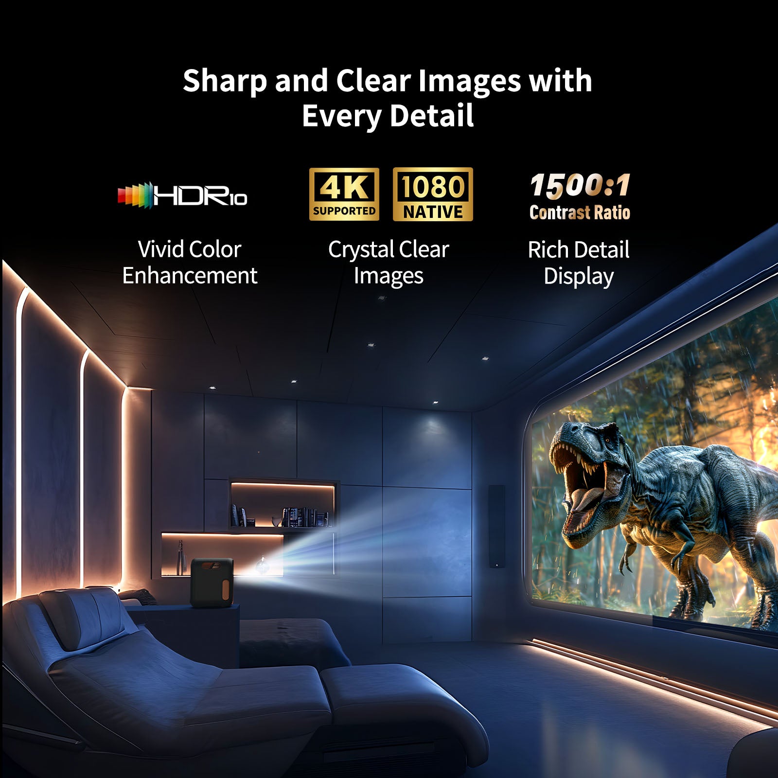 Wemax VP01 vidéoprojecteur 1080P Google TV Netflix