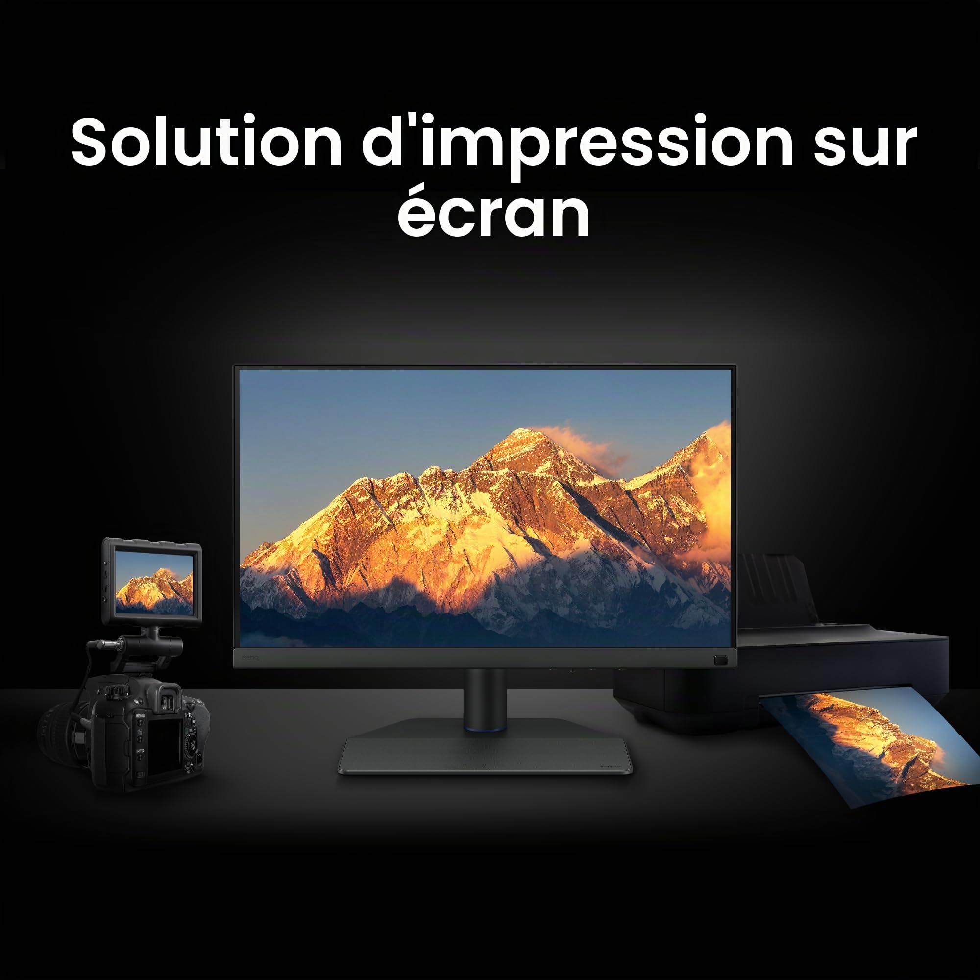 BenQ SW242Q Moniteur Photo 24,1" 2K Adobe RGB USB-C 90W