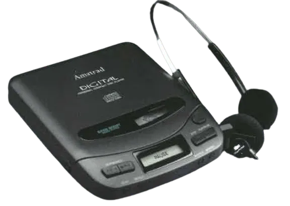 Amstrad Audio CDP208 lecteur CD portable avec casque 1994