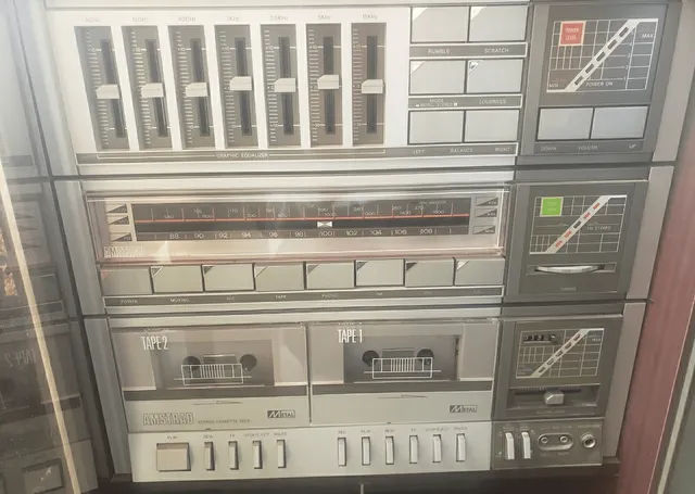 Amstrad Audio TS87 tour audio double cassette avec enceintes