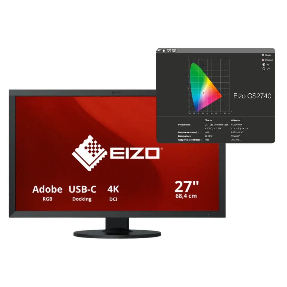 EIZO ColorEdge CS2740 moniteur 27 pouces 4K calibration HDR
