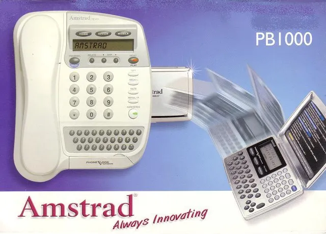 Amstrad PB1000 répertoire téléphonique téléphone clavier