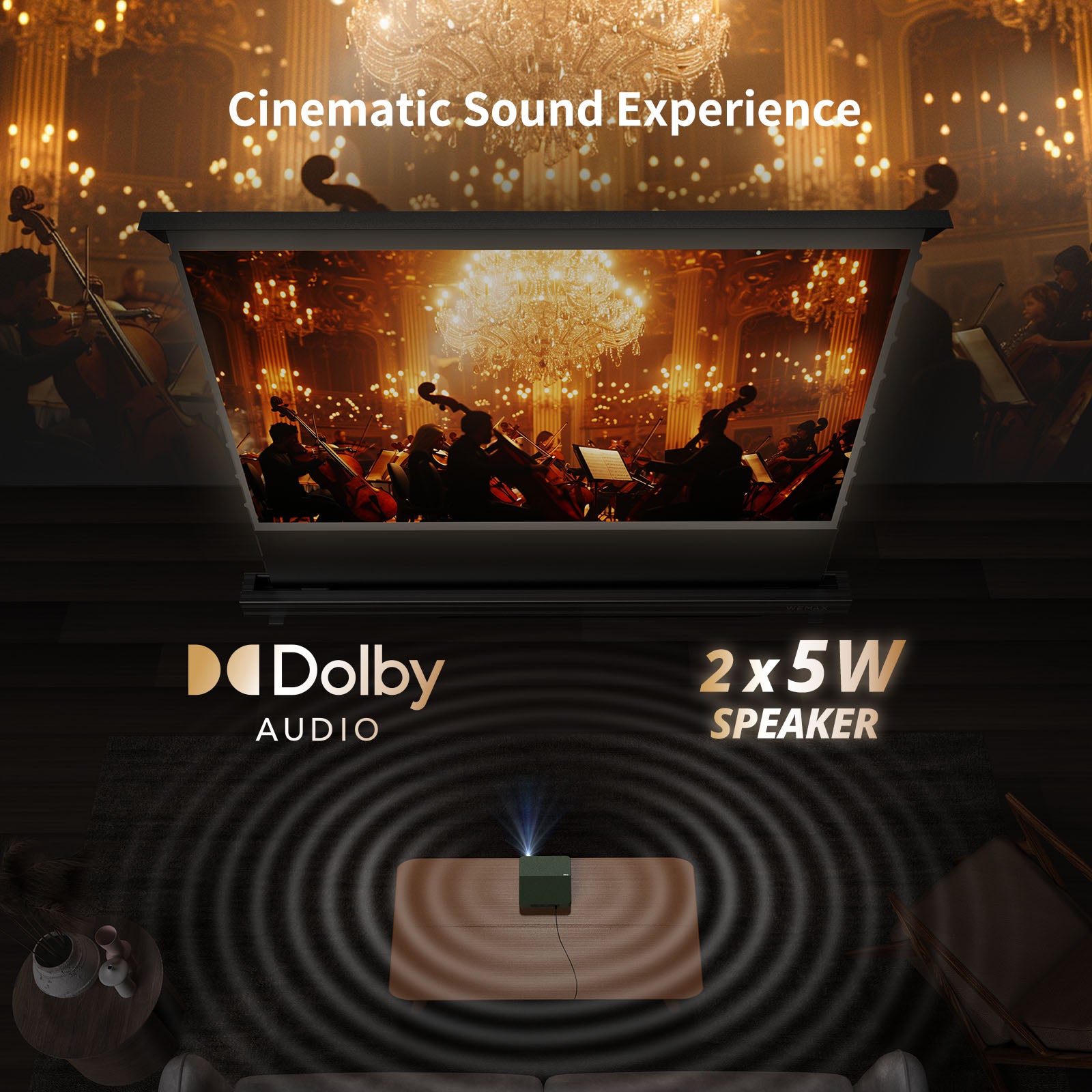 Wemax S5 vidéoprojecteur laser 1080P Netflix portable