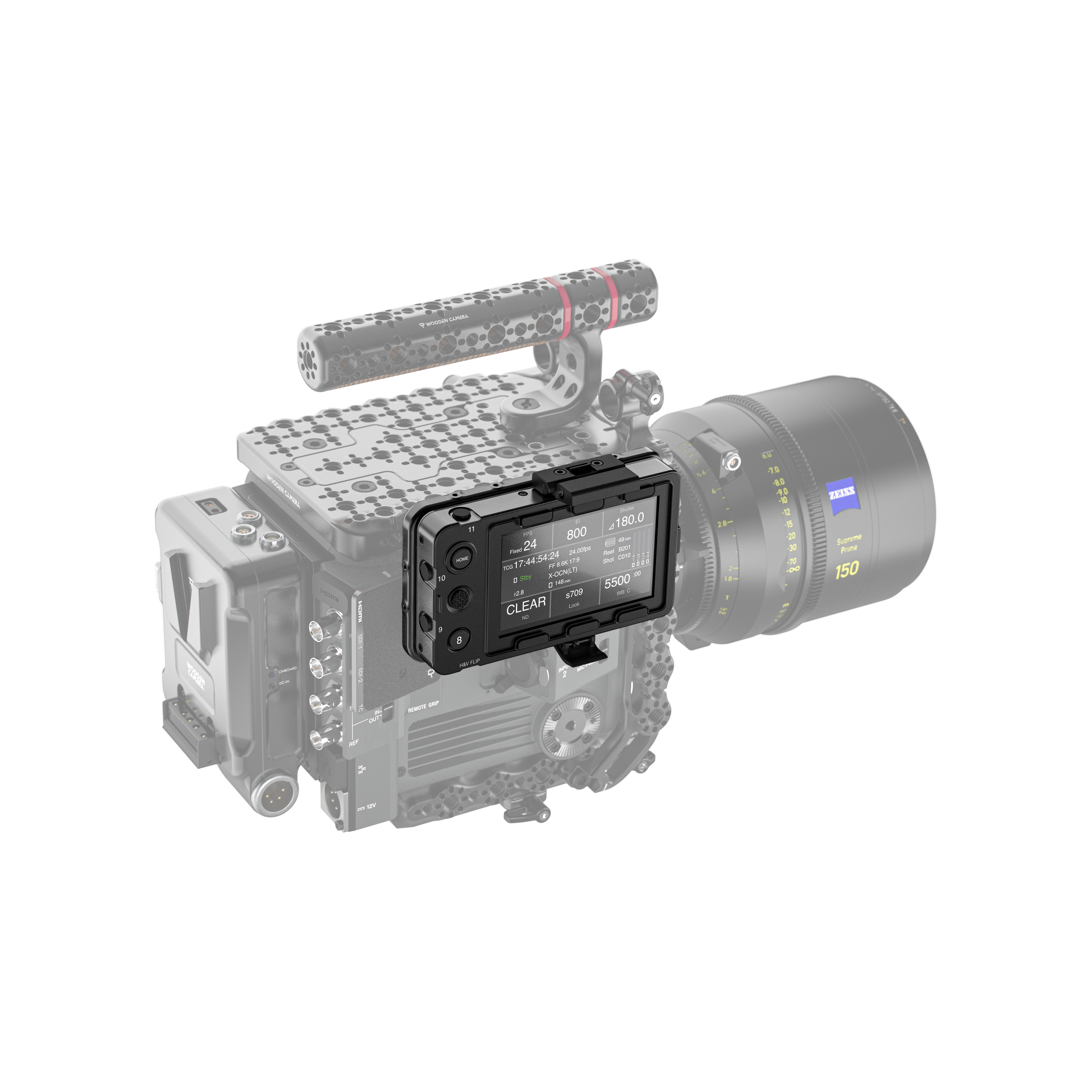Wooden Camera EVF System Sony BURANO support viseur tige 15mm