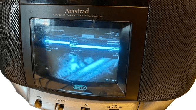 Amstrad CDTV50 combiné TV lecteur CD radio monochrome
