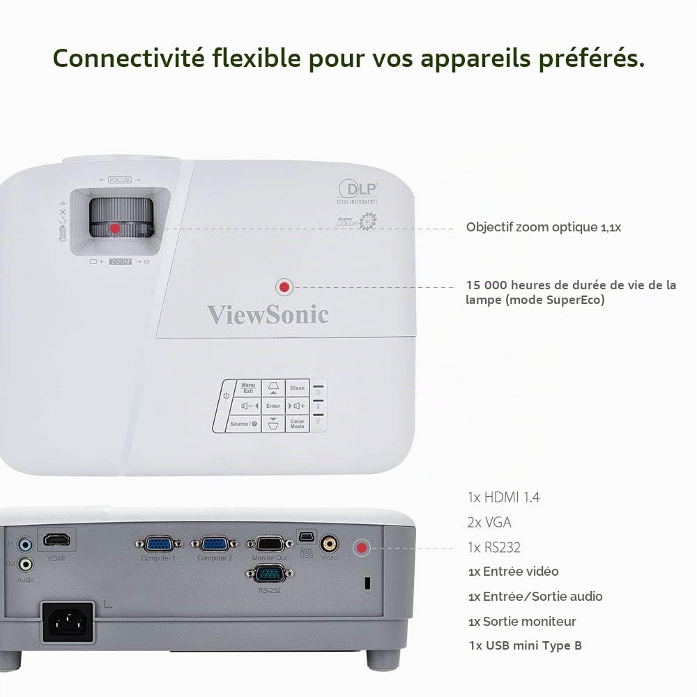 ViewSonic PA503X vidéoprojecteur XGA 4000 lumens HDMI