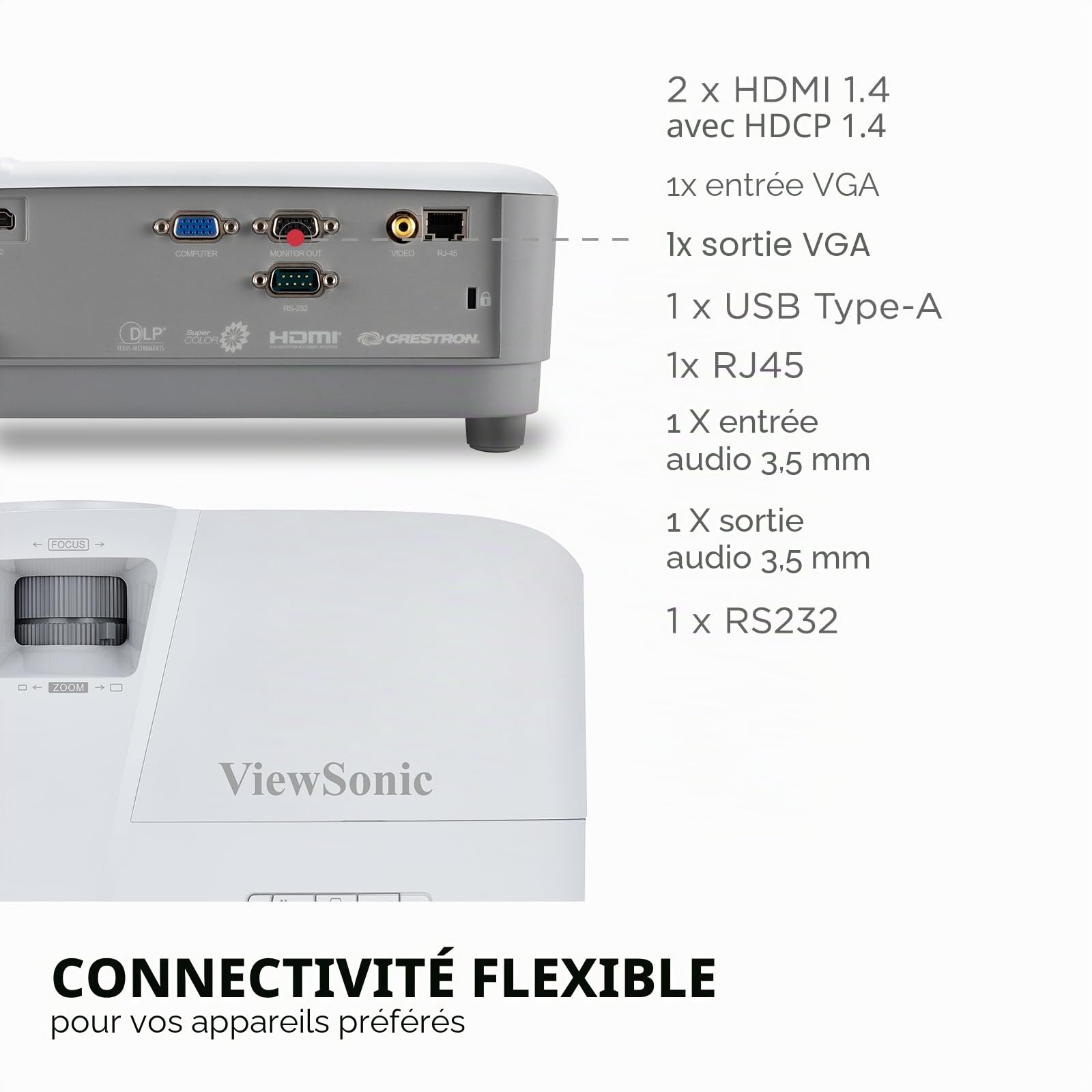 ViewSonic PA504W Vidéoprojecteur WXGA 4000 lumens HDMI